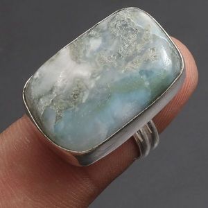 Natural Larimar Ring size 7